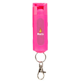 Burn Pepper Spray for Self Defense - Max Strength OC Spray - 1/2oz Security Keychain Case - Pink