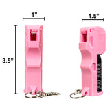 Burn Pepper Spray for Self Defense - Max Strength OC Spray - 1/2oz Keychain Case - Pink