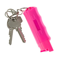 Burn Pepper Spray for Self Defense - Max Strength OC Spray - 1/2oz Security Keychain Case - Pink